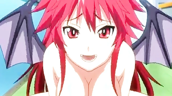 Смачный хентай с японским демоном